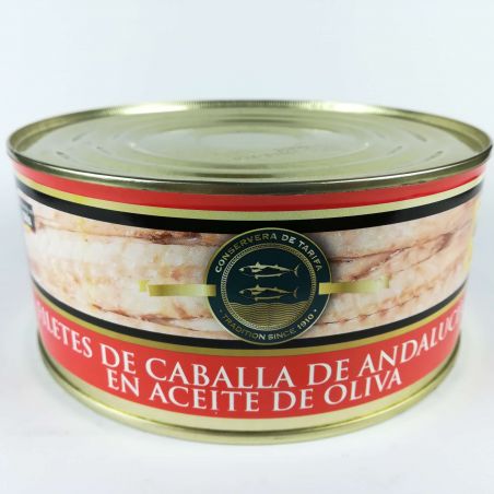 Makrelenfilet Caballa traditionell hergestellte Fischdose in Olivenöl 975g Makrelenfilet Caballa traditionell hergestellte Fischdose in Olivenöl 975g