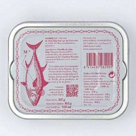 Rückenfleisch Morrillo vom Roten Thunfisch in Olivenöl höchste Qualität für Rezepte TarifaFisch