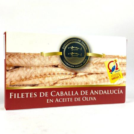 Makrelen in Olivenöl de Andalucia 120g Makrelen in Olivenöl de Andalucia 120g
