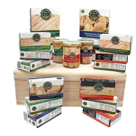 Fischkonserven Geschenke Box TarifaFisch 4250g Fischkonserven Geschenke Box TarifaFisch 4250g