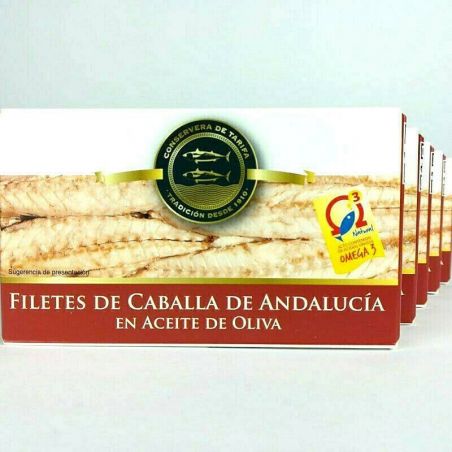 5er Set Makrelen in Olivenöl de Andalucia 120g TarifaFisch 5er Set Makrelen in Olivenöl de Andalucia 120g TarifaFisch